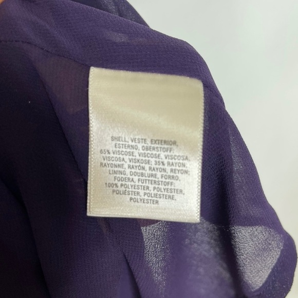 Anthropologie Maeve Purple Faux Wrap Midi Dress Small without the belt - Picture 6 of 10